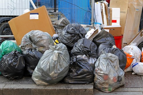 Large skip container ready for waste disposal in Norwood
